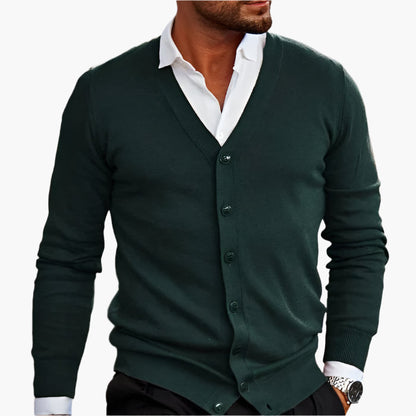 Stylische Strickjacke V-Ausschnitt Eleganz