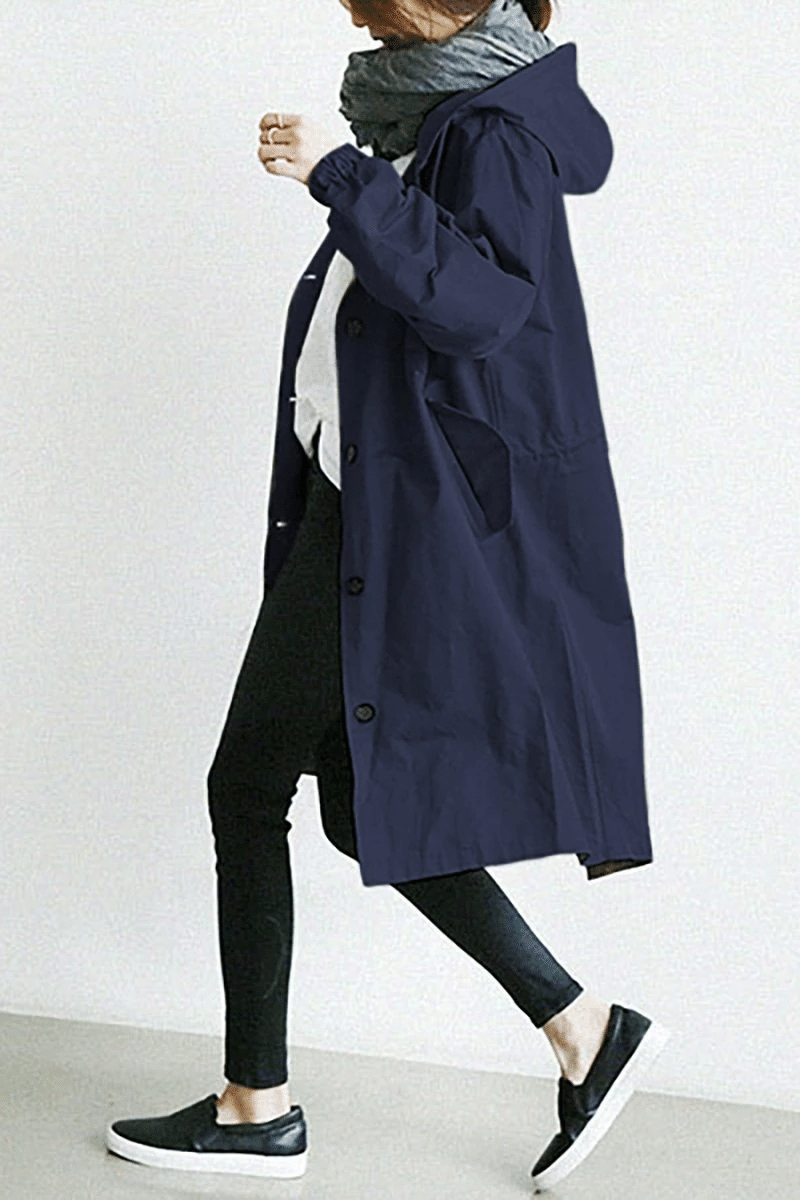 Frauen Windbreaker Jacke Kapuze