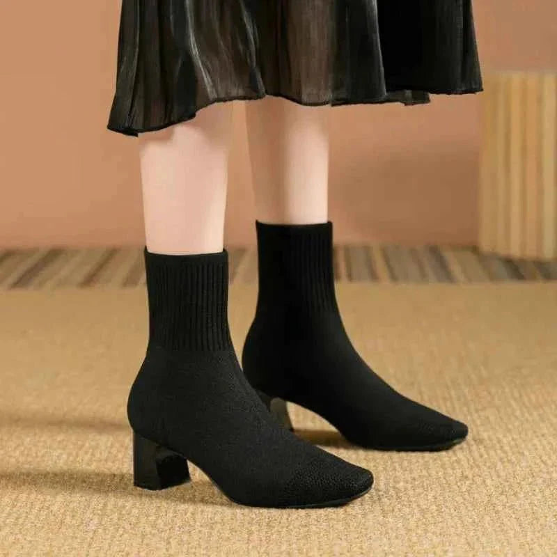 Dehnbarer Stiefel Komfortschuh - IdealeKleiden
