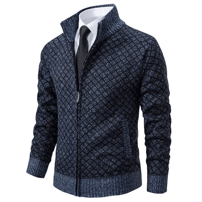 Strickjacke Rautenmuster Elegant