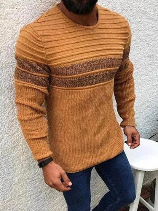 Herren Pullover Rundhals Casual Design - IdealeKleiden