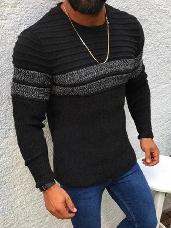 Herren Pullover Rundhals Casual Design