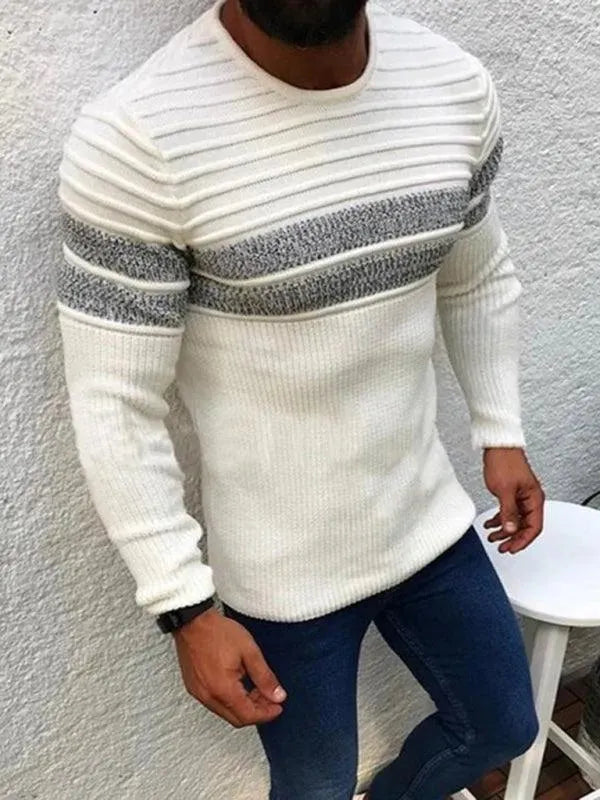 Herren Pullover Rundhals Casual Design