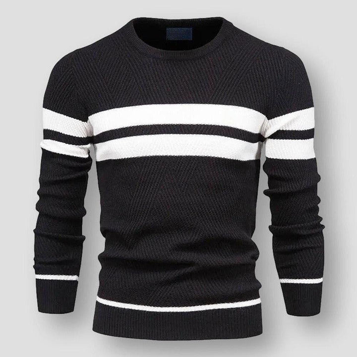 Stylischer Herren Pullover Streifen Design