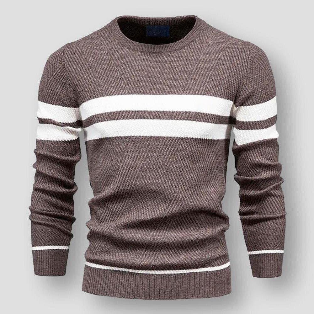 Stylischer Herren Pullover Streifen Design