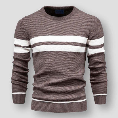 Stylischer Herren Pullover Streifen Design