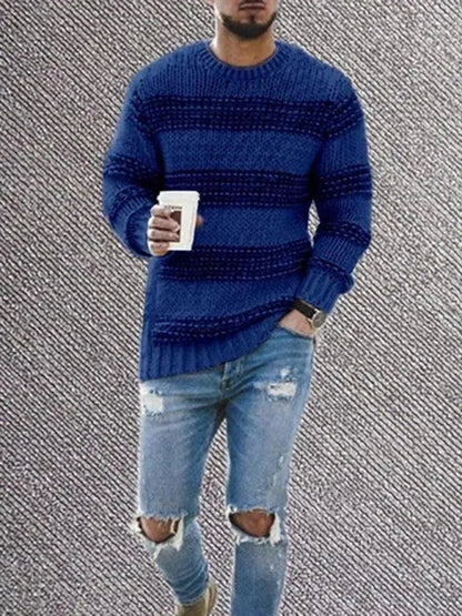Herren Pullover Rundhals Modern