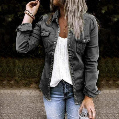 Modische Damenjacke Jeans Bequem & Stilvoll