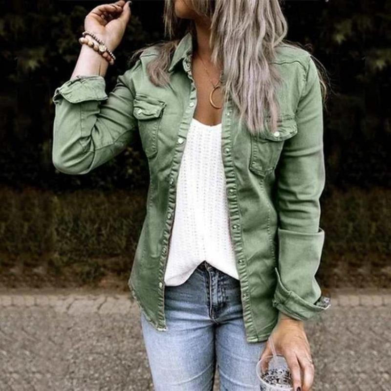 Modische Damenjacke Jeans Bequem & Stilvoll