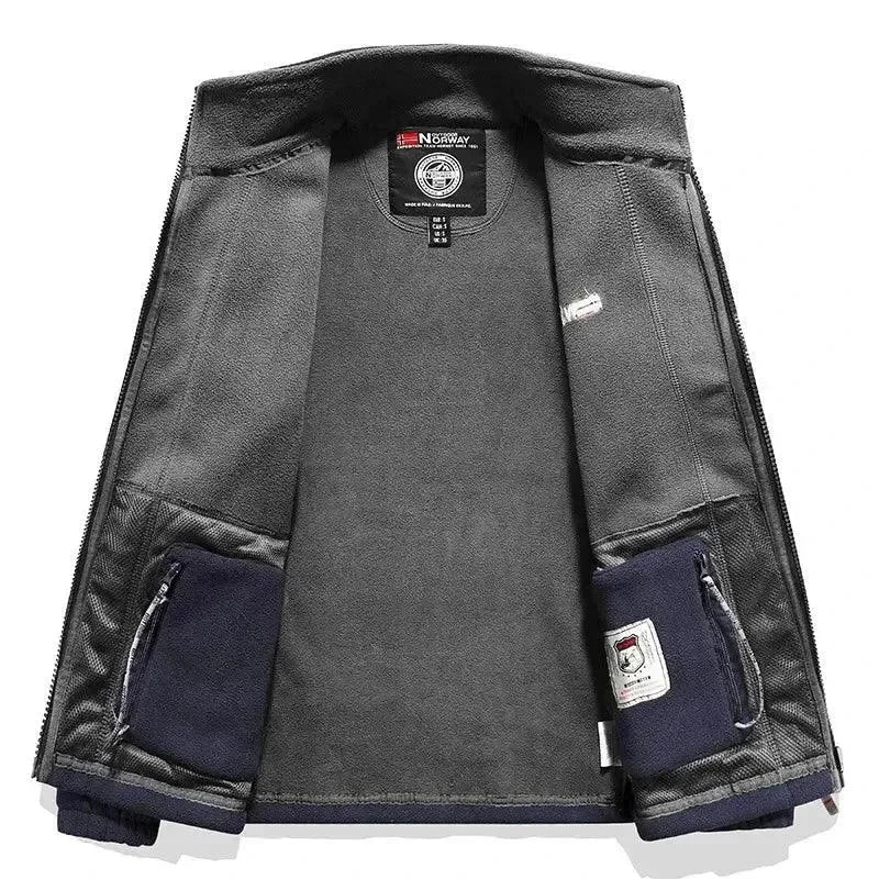Stylische Herrenjacke Warm Fleece Winter - IdealeKleiden