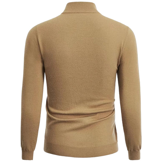 Stylischer Herren Pullover Modern Halb-Reißverschluss - IdealeKleiden