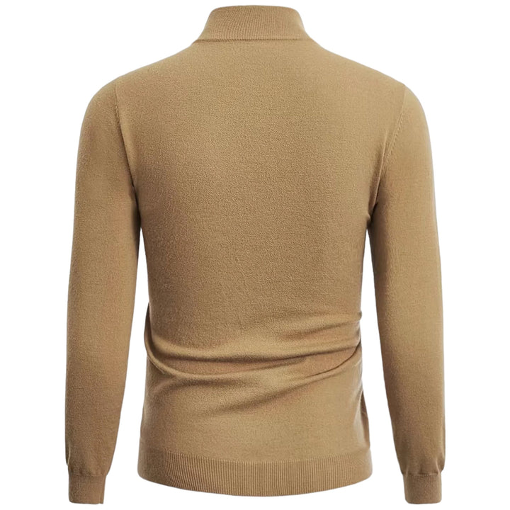 Stylischer Herren Pullover Modern Halb-Reißverschluss - IdealeKleiden