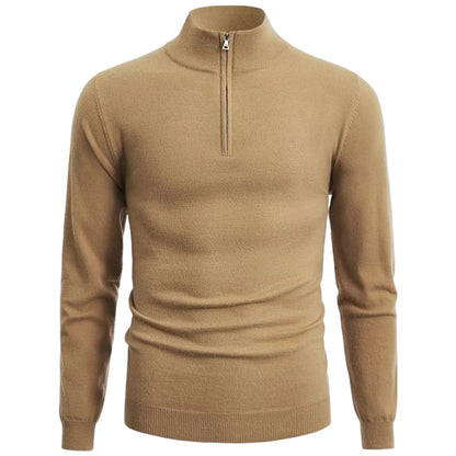 Stylischer Herren Pullover Modern Halb-Reißverschluss