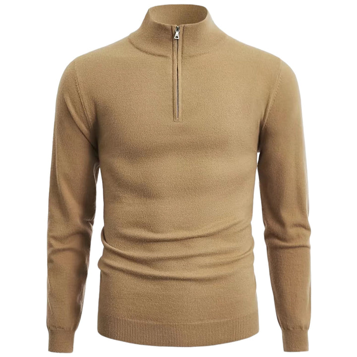 Stylischer Herren Pullover Modern Halb-Reißverschluss