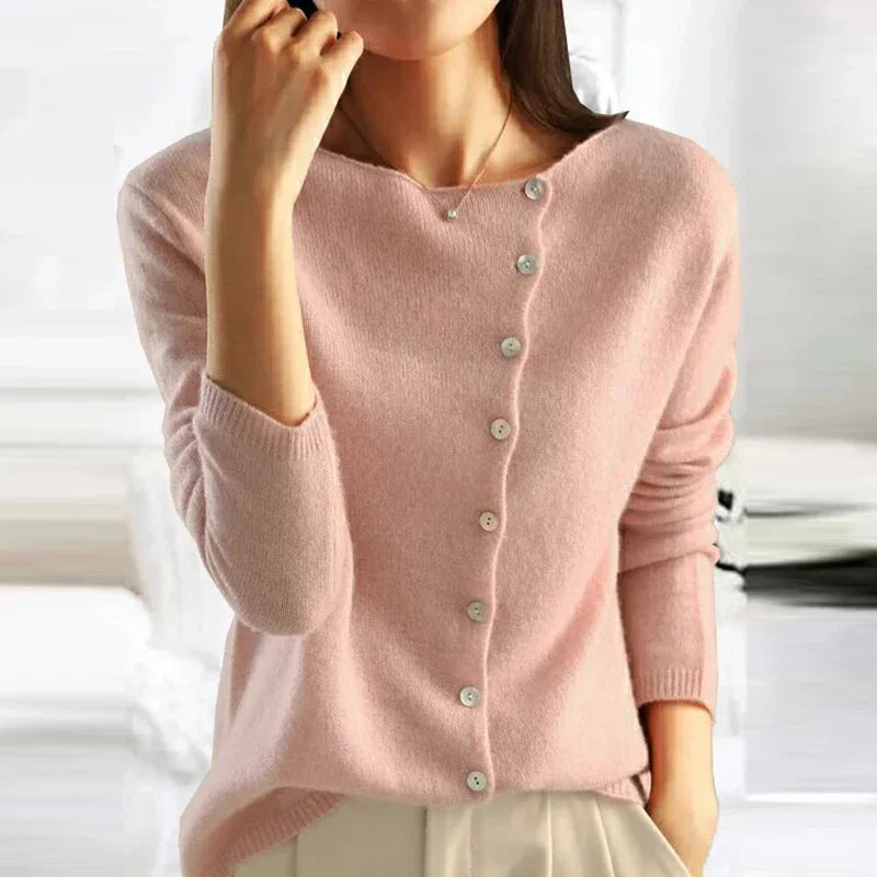 Modischer Damen Pullover Großkarierter Style