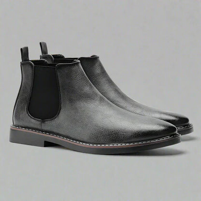Herren Chelsea Stiefel Leder Elegant