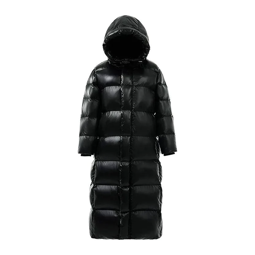 Stylischer Damen Wintermantel Lang Geschnürt