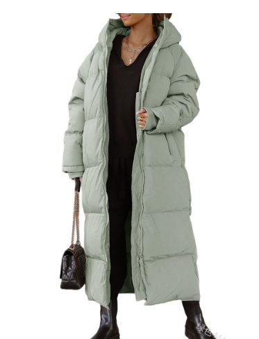 Elegante Damen Daunenjacke Lang