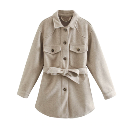 Modische Damenjacke Mittellang Elegant