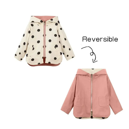 Stylische Kinderjacke Polka Dot Design
