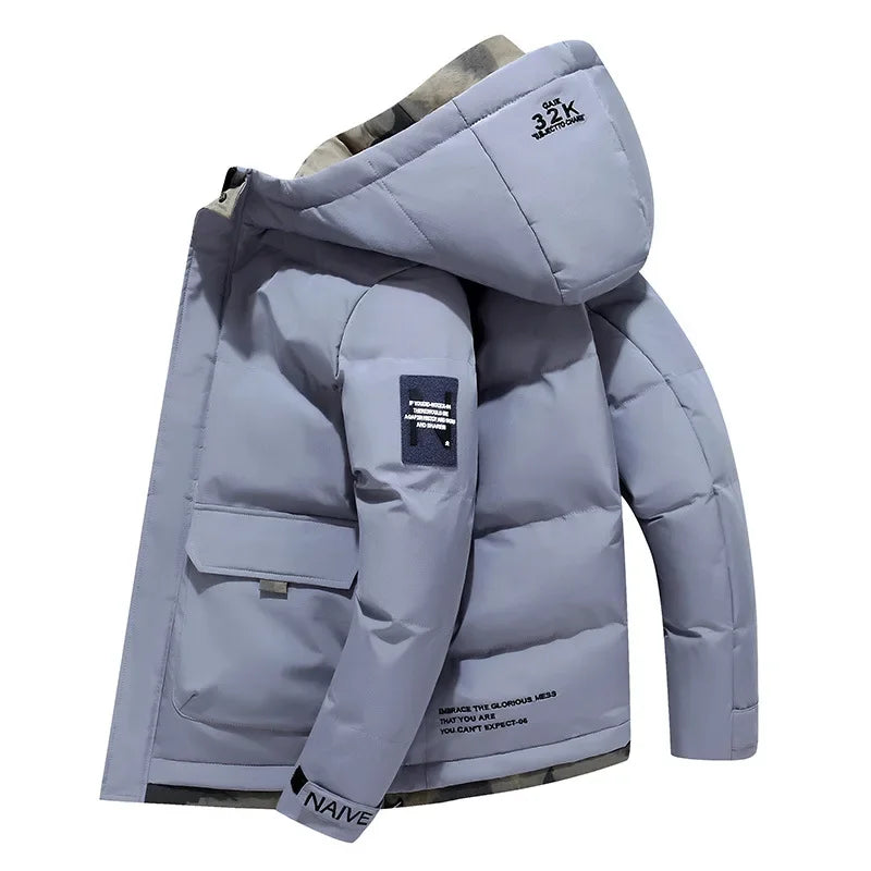 Herren Winterjacke Warm Isoliert Stilvoll