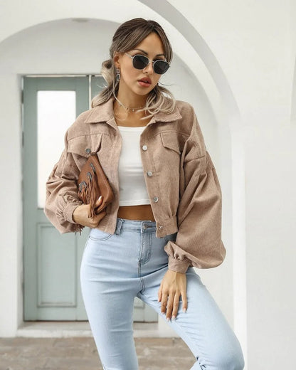 Modische Damenjeansjacke Kurz