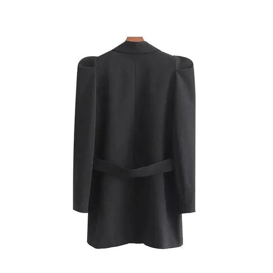Eleganter Damen Blazer Vintage Look Lang - IdealeKleiden
