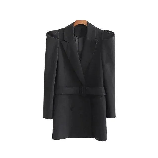 Eleganter Damen Blazer Vintage Look Lang
