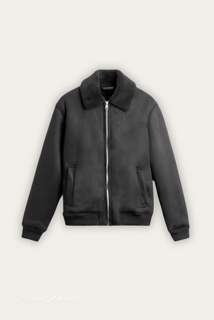 Stylische Winterjacke Modern Damenschwarz