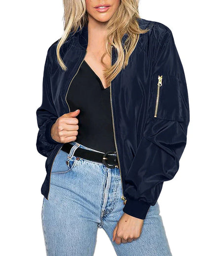 Stilvolle Damen Bomberjacke Leicht & Komfortabel