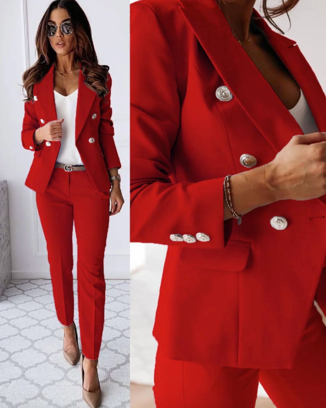 Damen Business-Anzug Slim Fit