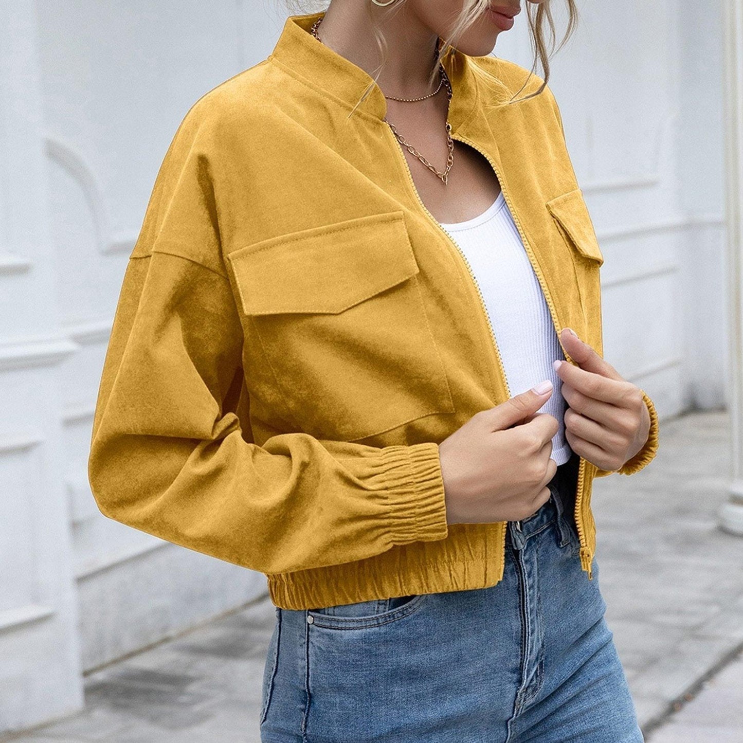 Modische Damenjacke Elegant und Vielseitig