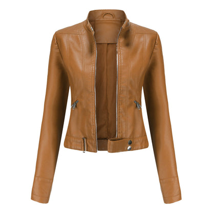 Elegante Lederjacke Damen Klassiker