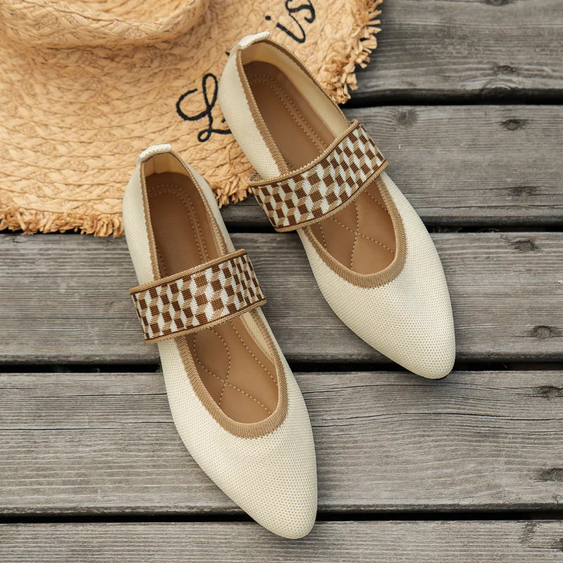 Damen Ballerinas Frühling Freizeitschuhe