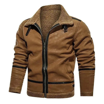 Herren Wildlederjacke Modern Schweden Stil