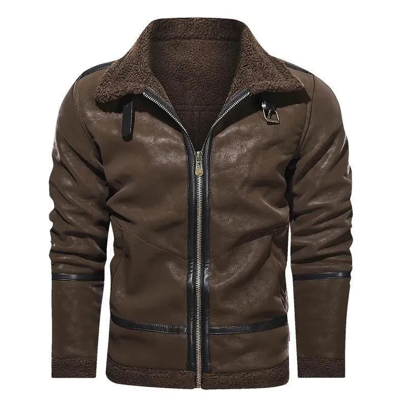 Herren Wildlederjacke Modern Schweden Stil