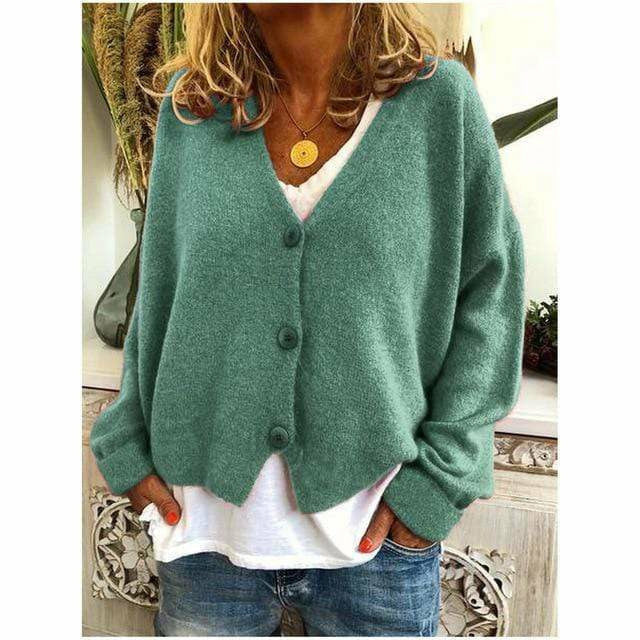 Bequemer Cardigan Wollmix Kaschmir Look