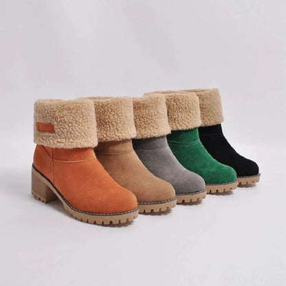 Weiche Damenstiefel Warm Gefüttert Winter - IdealeKleiden
