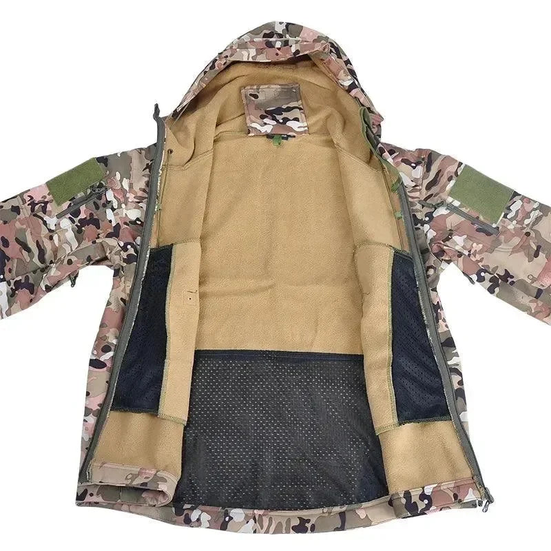 Wasserdichte Fleecejacke Herren Outdoor Funktion - IdealeKleiden