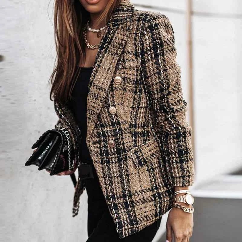 Schlanker Business Blazer Elegant Geschnitten - IdealeKleiden