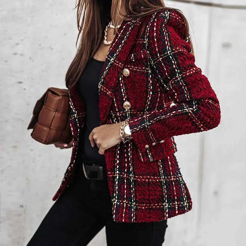 Schlanker Business Blazer Elegant Geschnitten