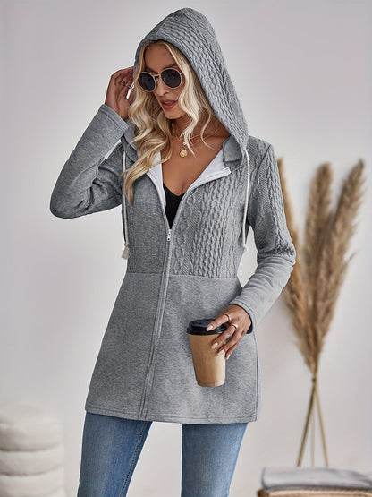 Stylische Sportjacke Zip-Up Hoodie