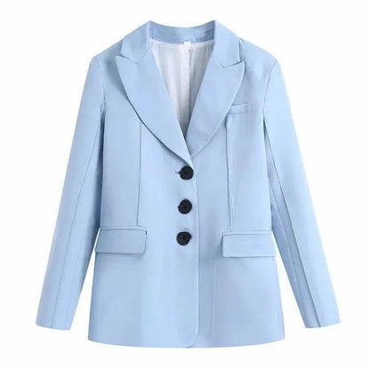 Eleganter Damen Blazer Lässig Schwarz