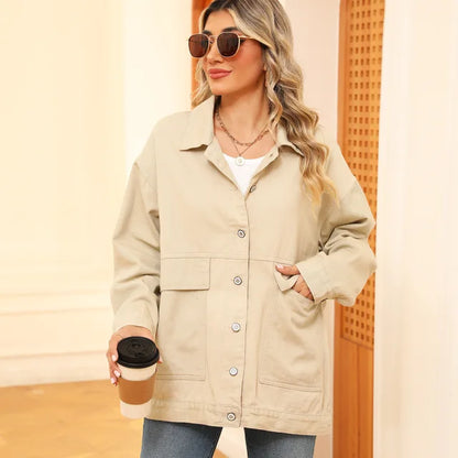 Elegante Denimjacke Damen Trend