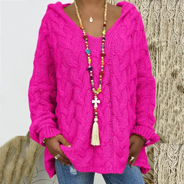 Stylischer Kabelpullover Damen Zeitlos Elegent