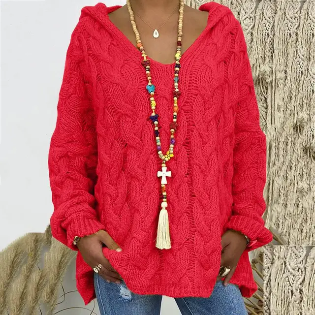 Stylischer Kabelpullover Damen Zeitlos Elegent