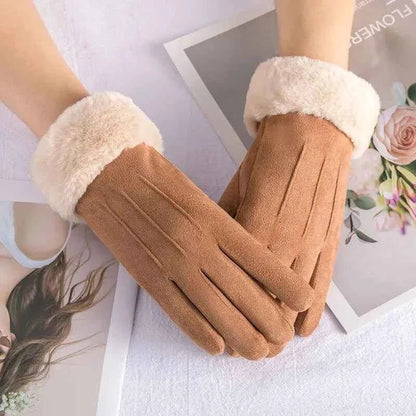Damen Handschuhe Touchscreen Fleece