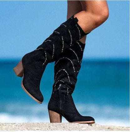Elegante Damenstiefel Kniehoch Schick