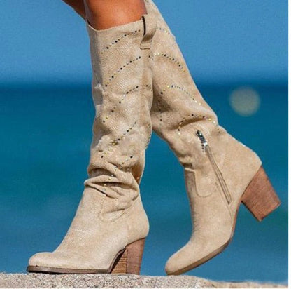 Elegante Damenstiefel Kniehoch Schick