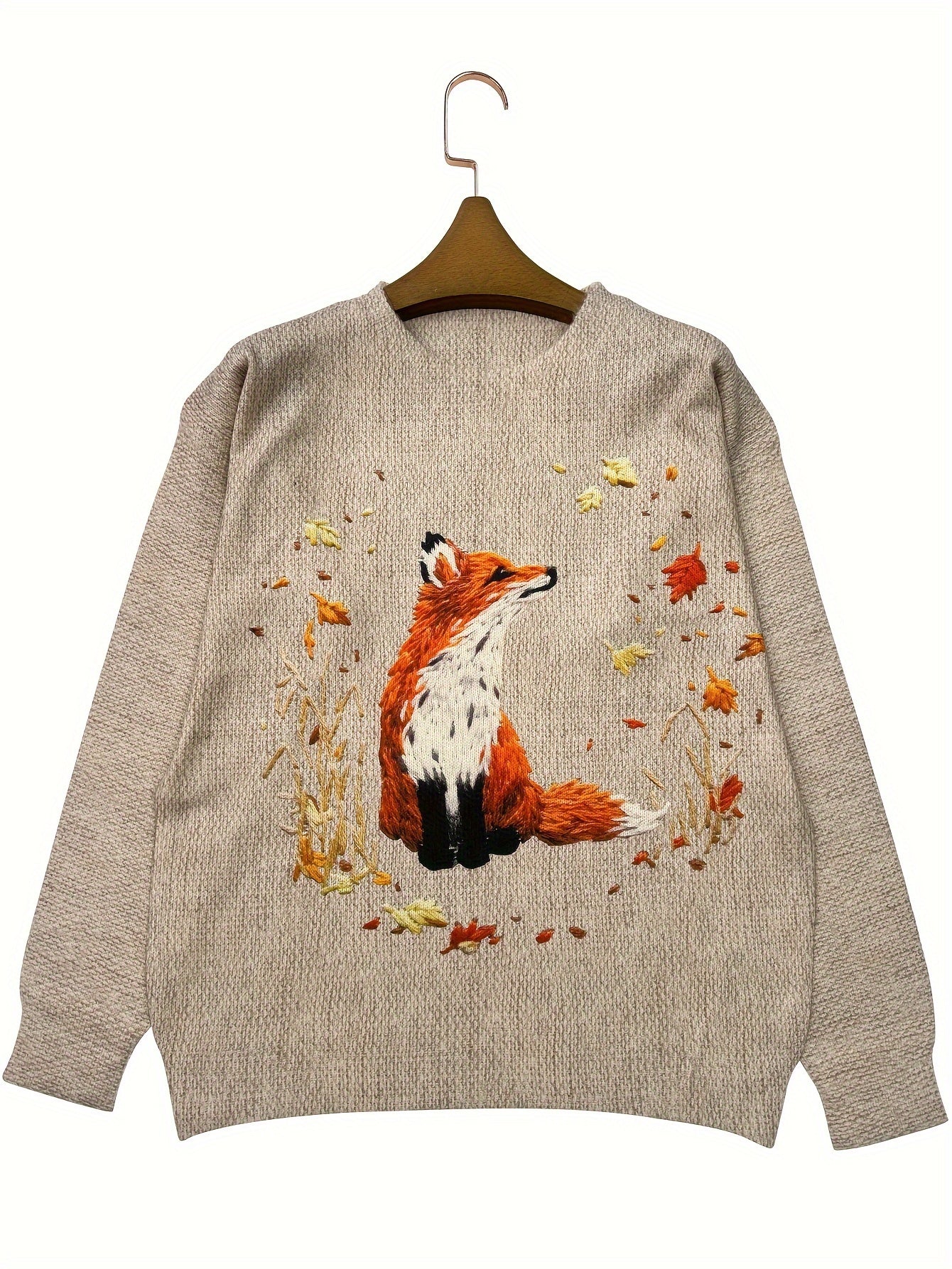 Modischer Fuchs Pullover Frauen